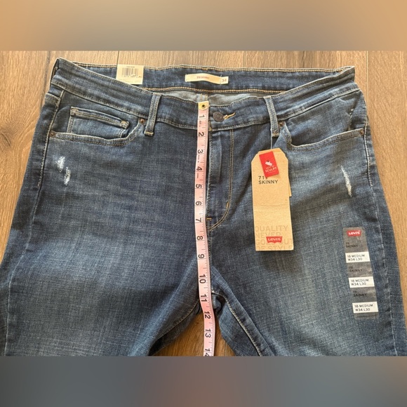 NWT Levi’s 711 Skinny Mid Rise Jeans Women’s Size 34 - Picture 12 of 13
